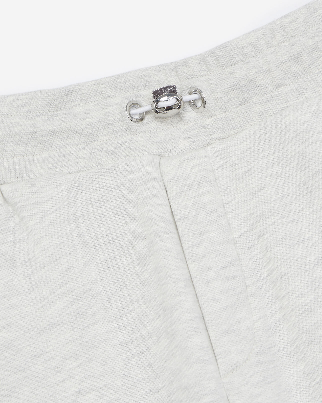 The Kooples WOMEN LIGHT GREY MELANGE gray joggers with rubber logo