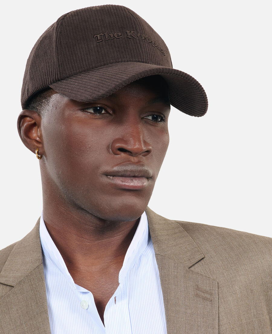 The Kooples F BROWN brown corduroy cap