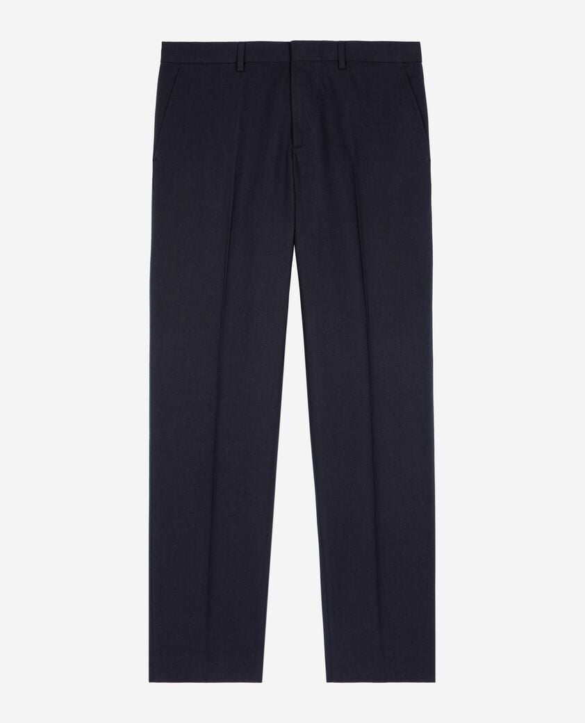 The Kooples HOMME NAVY pantalon de costume droit bleu marine
