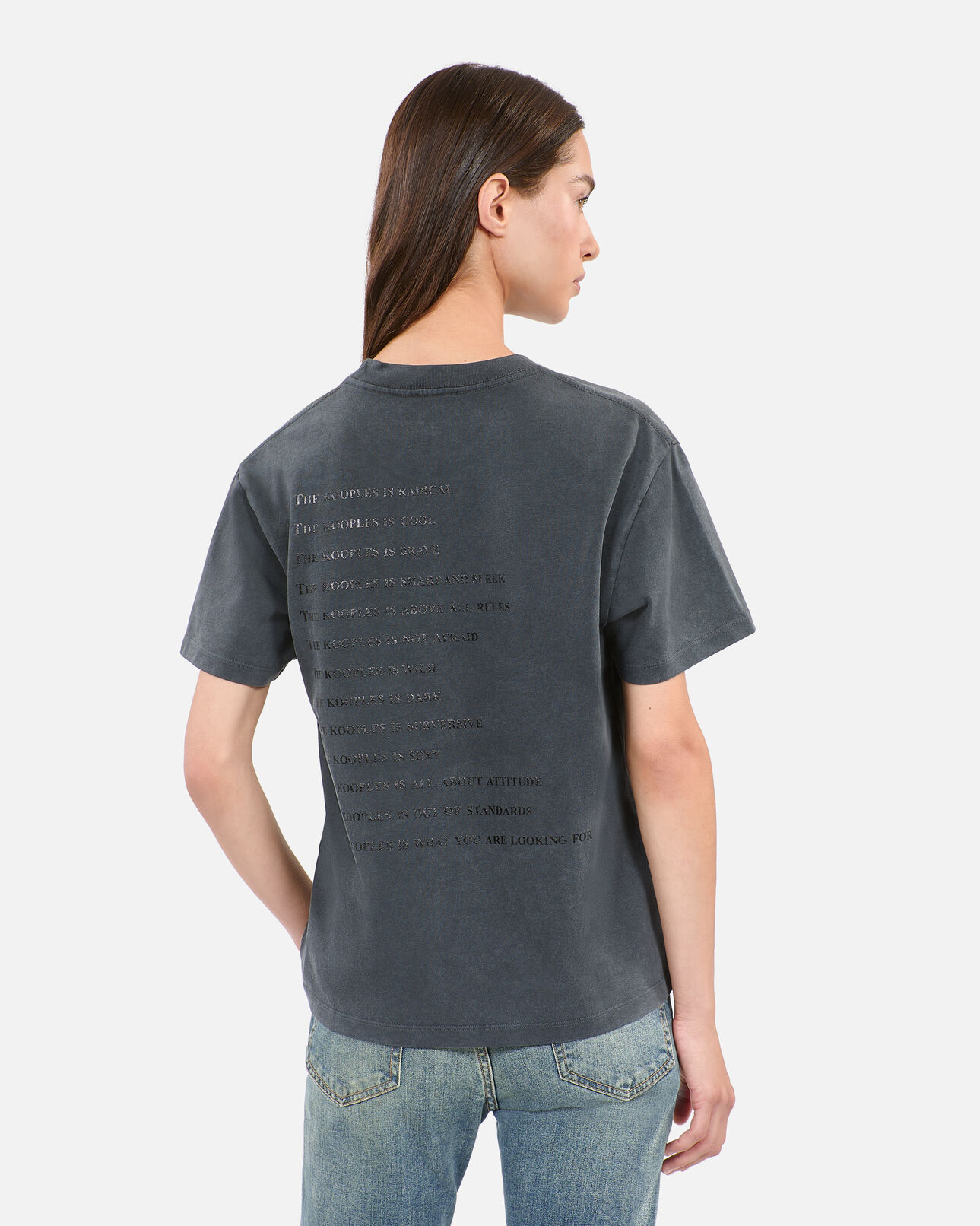 The Kooples WOMEN BLACK WASHED black what is t-shirt
