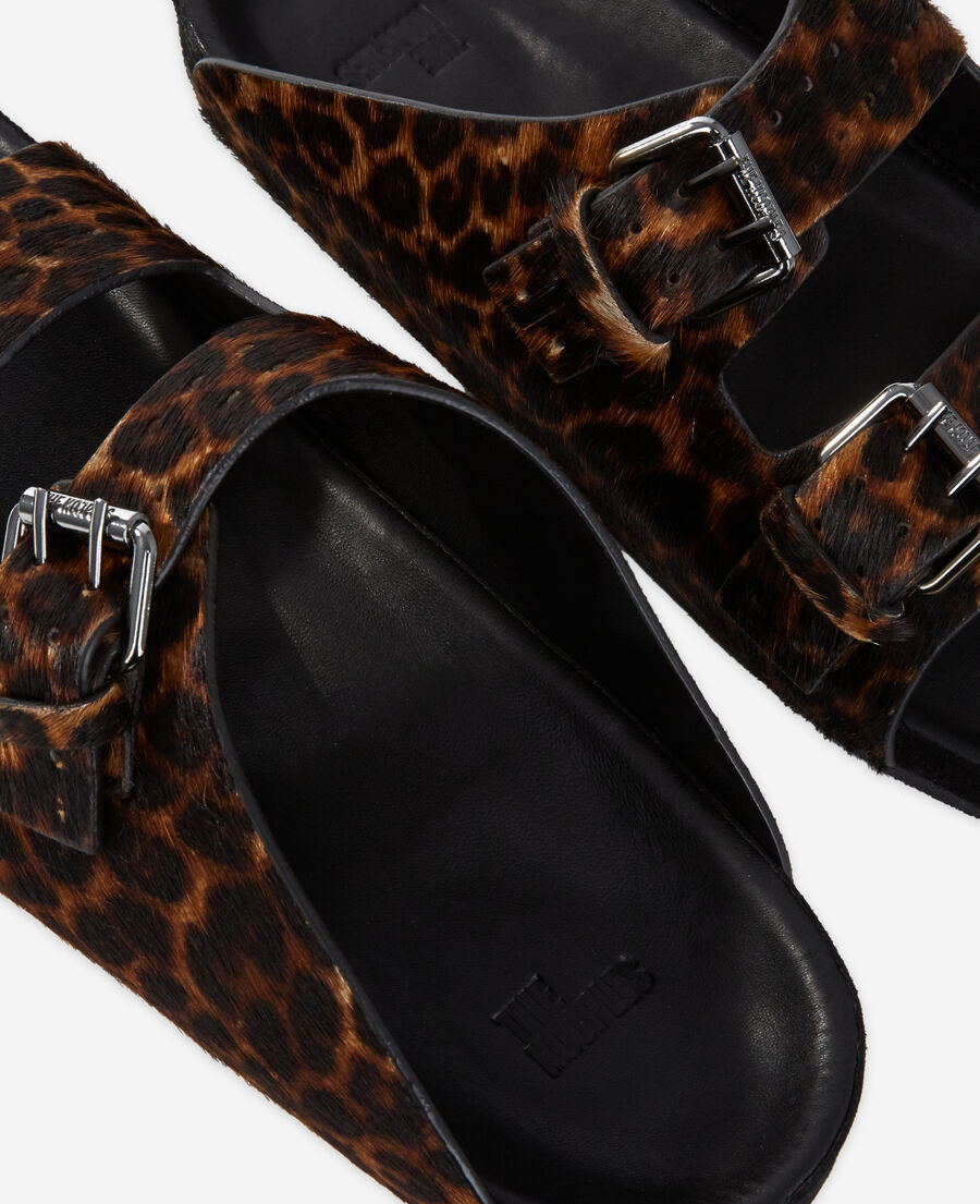 leopard print sandals