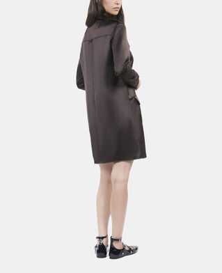 The Kooples FEMME BROWN robe saharienne courte marron