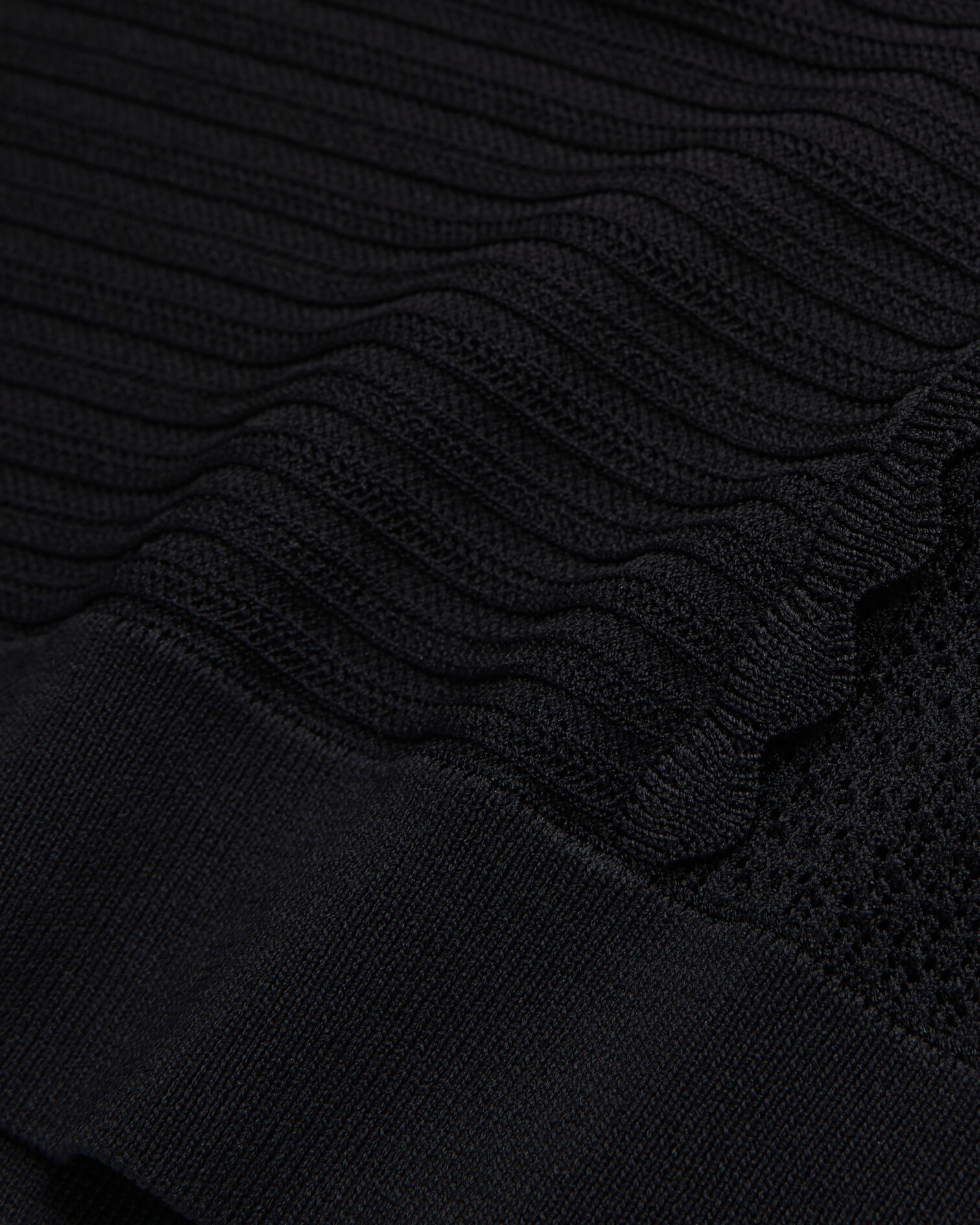 Jersey negro punto calado, BLACK, hi-res image number null