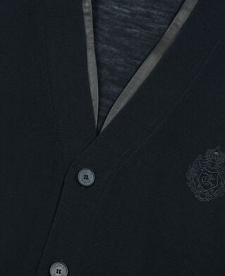 The Kooples HOMBRE BLACK c&aacute;rdigan lana merina negro