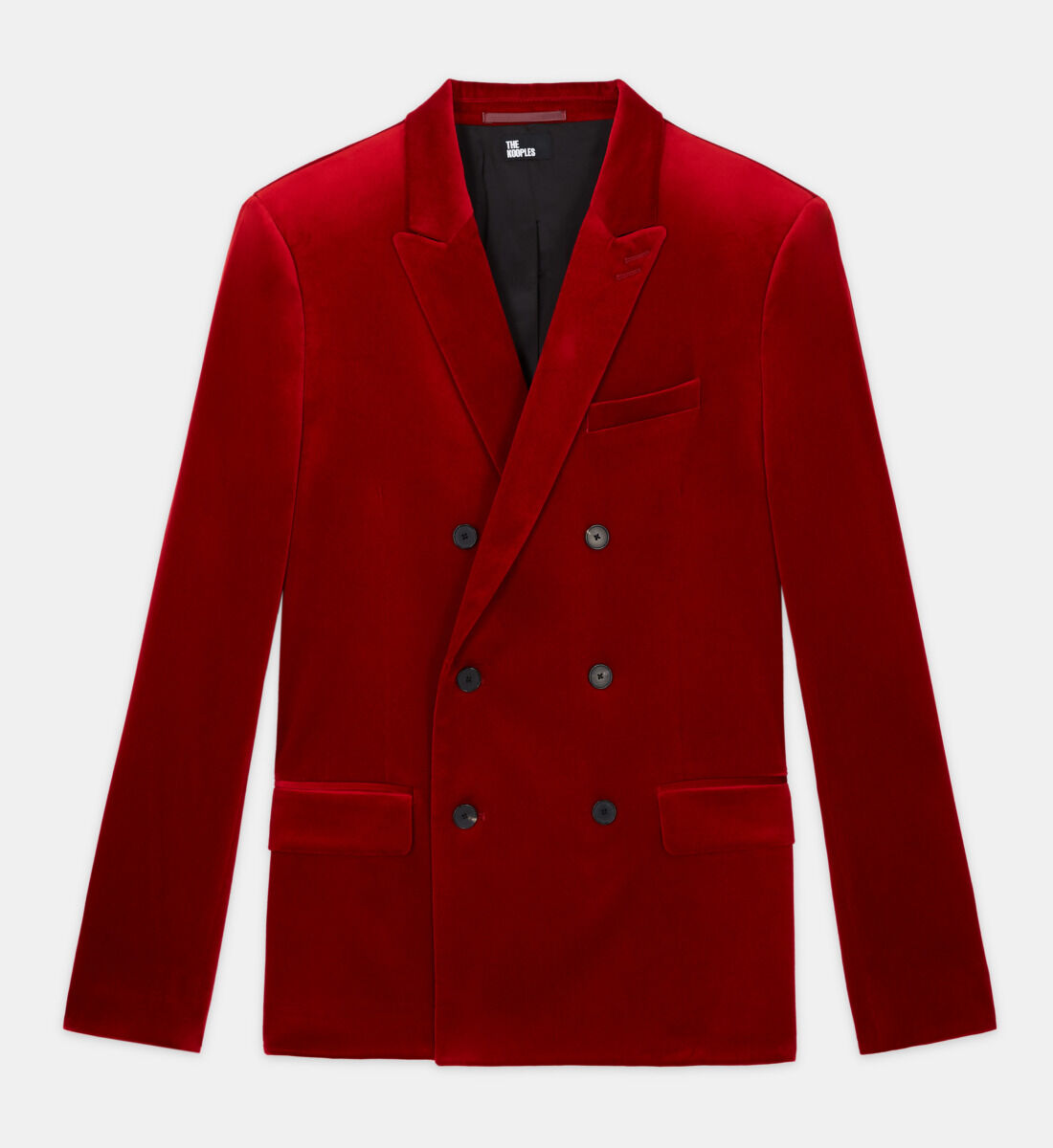 Red double breasted deals blazer mens