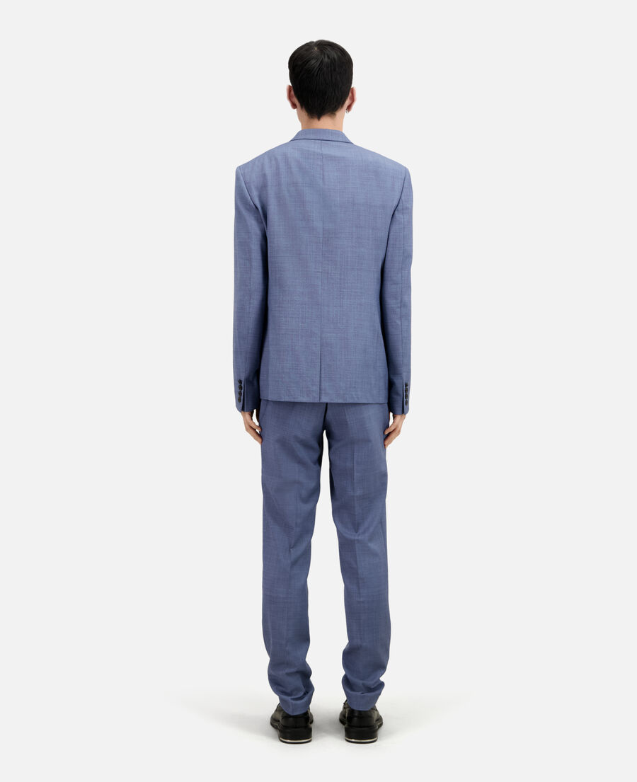 light blue wool suit jacket