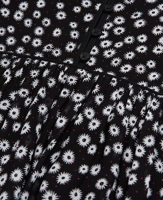 The Kooples F BLACK WHITE printed long dress