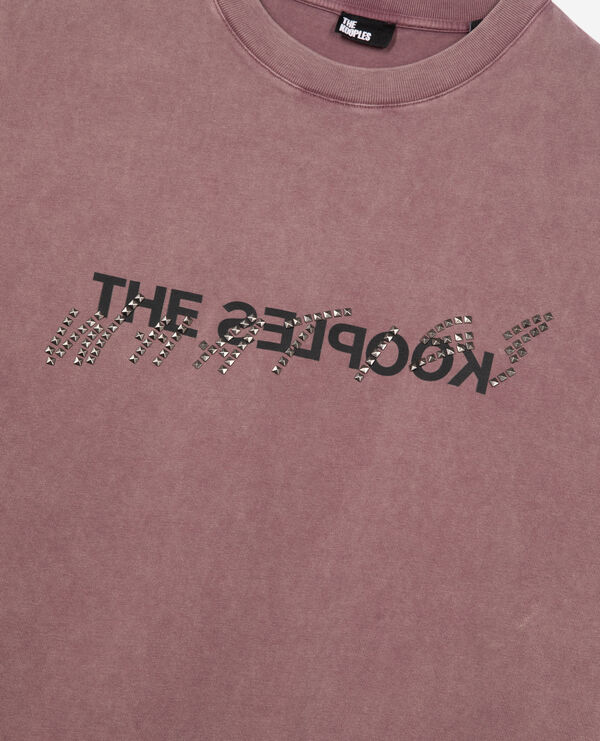 The Kooples MEN FIGUE what is burgundy t-shirt