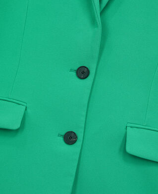 The Kooples WOMEN GREEN green crepe suit jacket