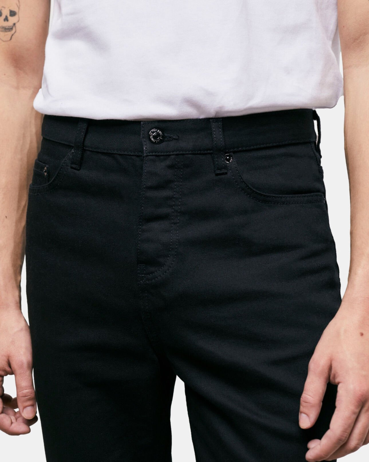 The Kooples HOMBRE BLACK vaqueros rectos negros