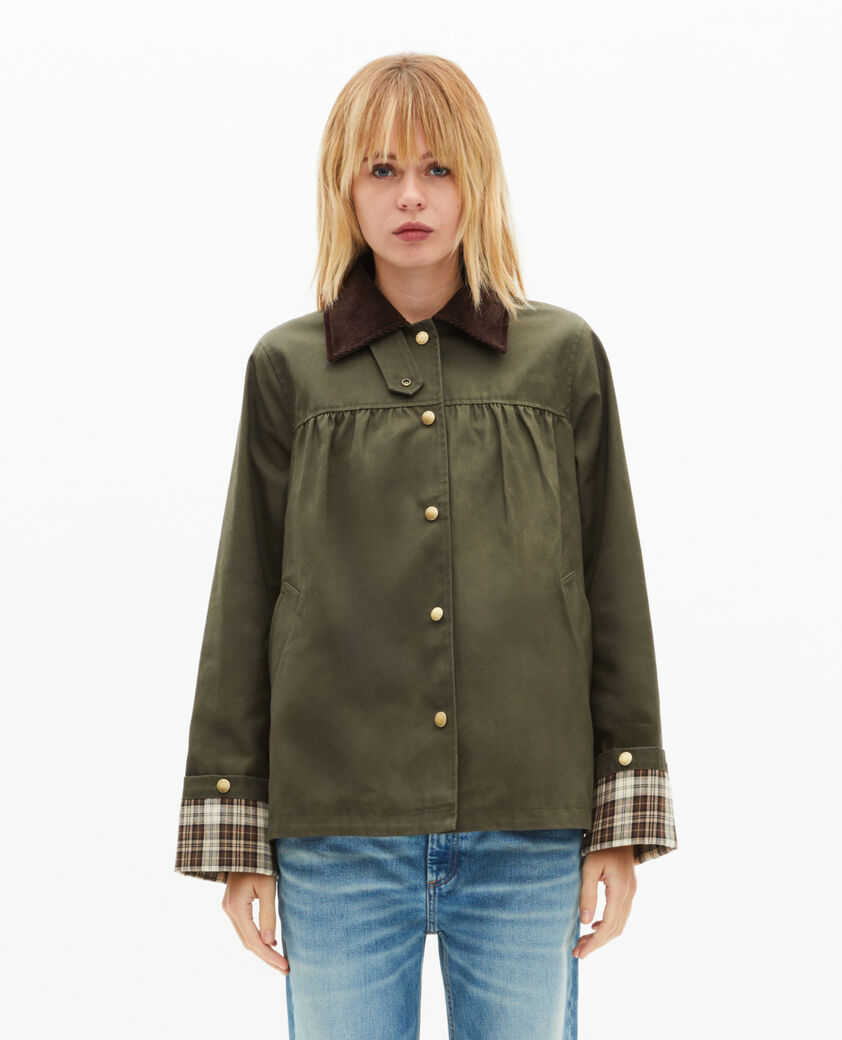 The Kooples DAMEN KAKI khaki-baumwolljacke