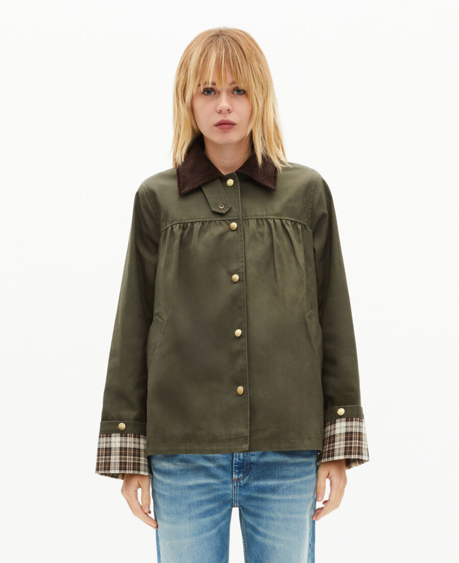 The Kooples F KAKI khaki cotton jacket
