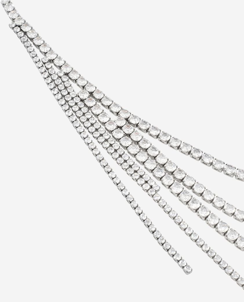 The Kooples DAMEN SILVER silberne strasskette