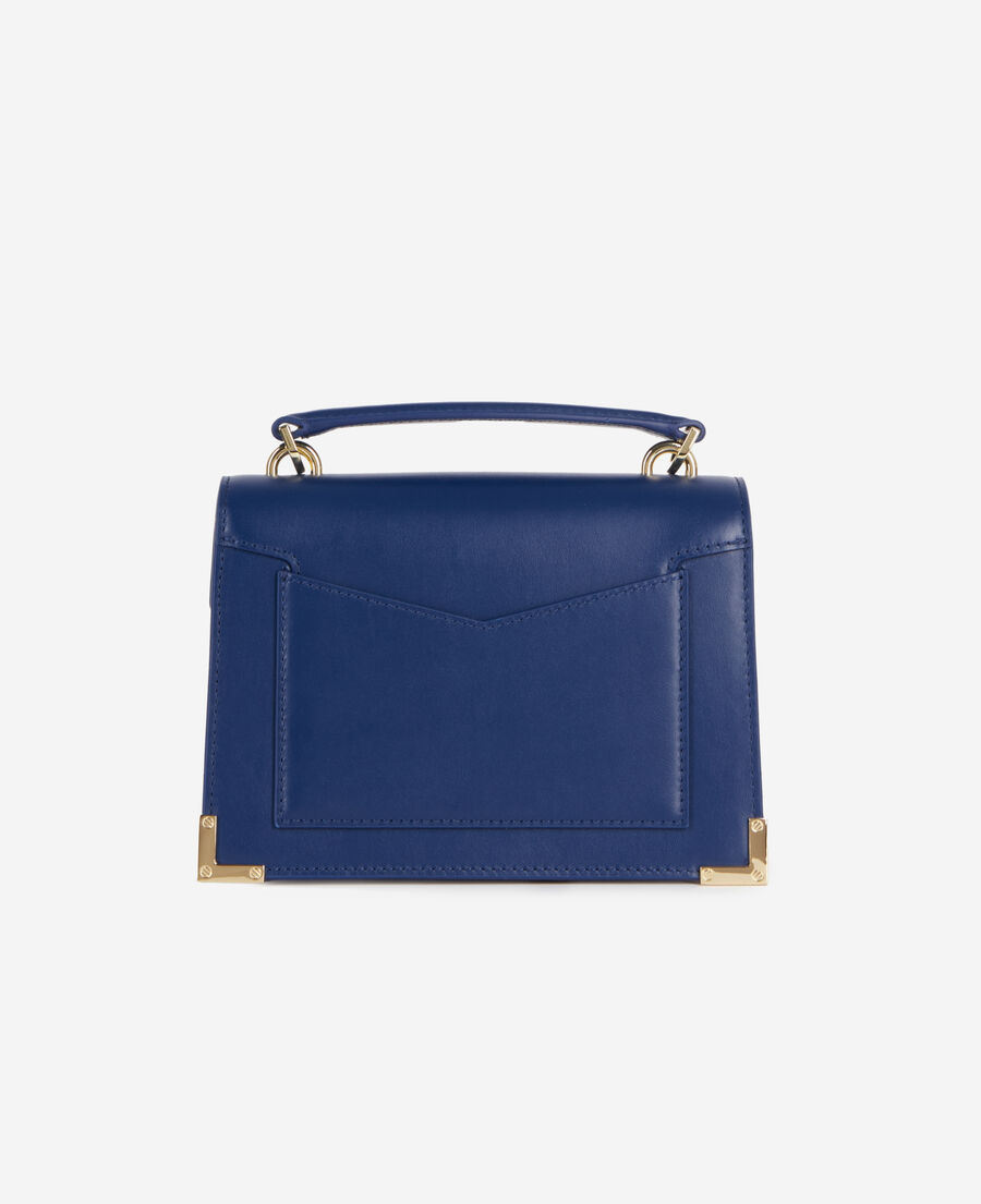 small emily bag in navy blue leather