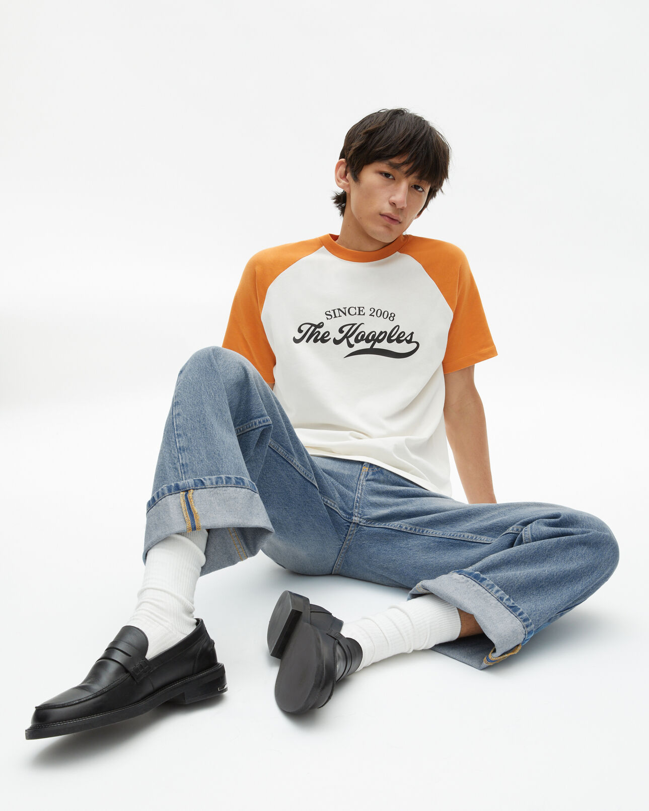 The Kooples HOMBRE ECRU camiseta serigrafía blanco crudo
