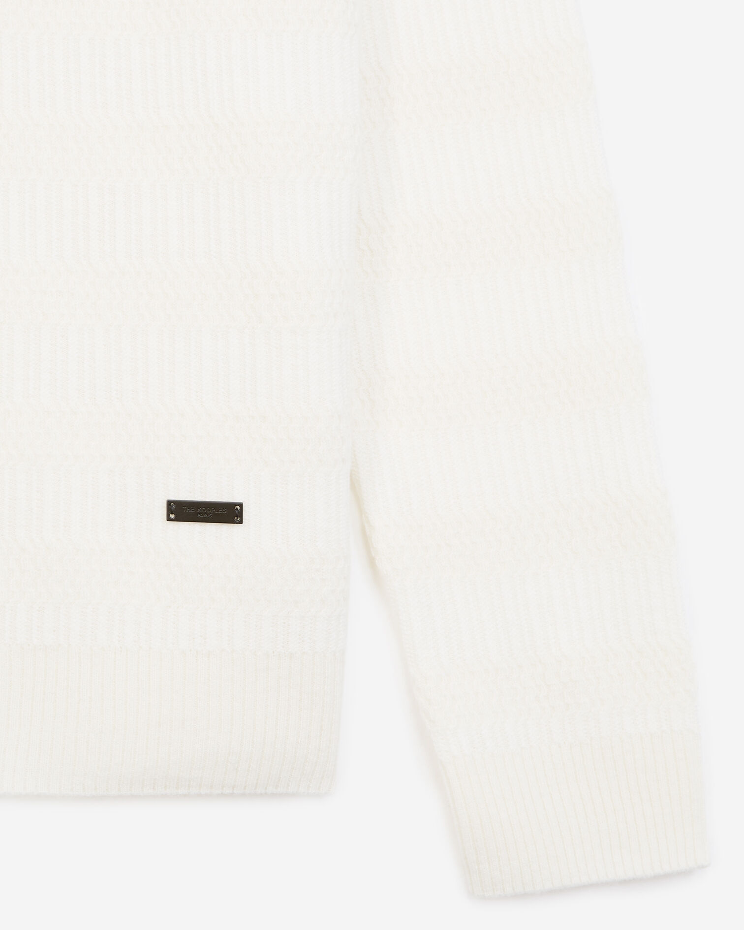 Pull col rond écru laine, OFF WHITE, hi-res image number null