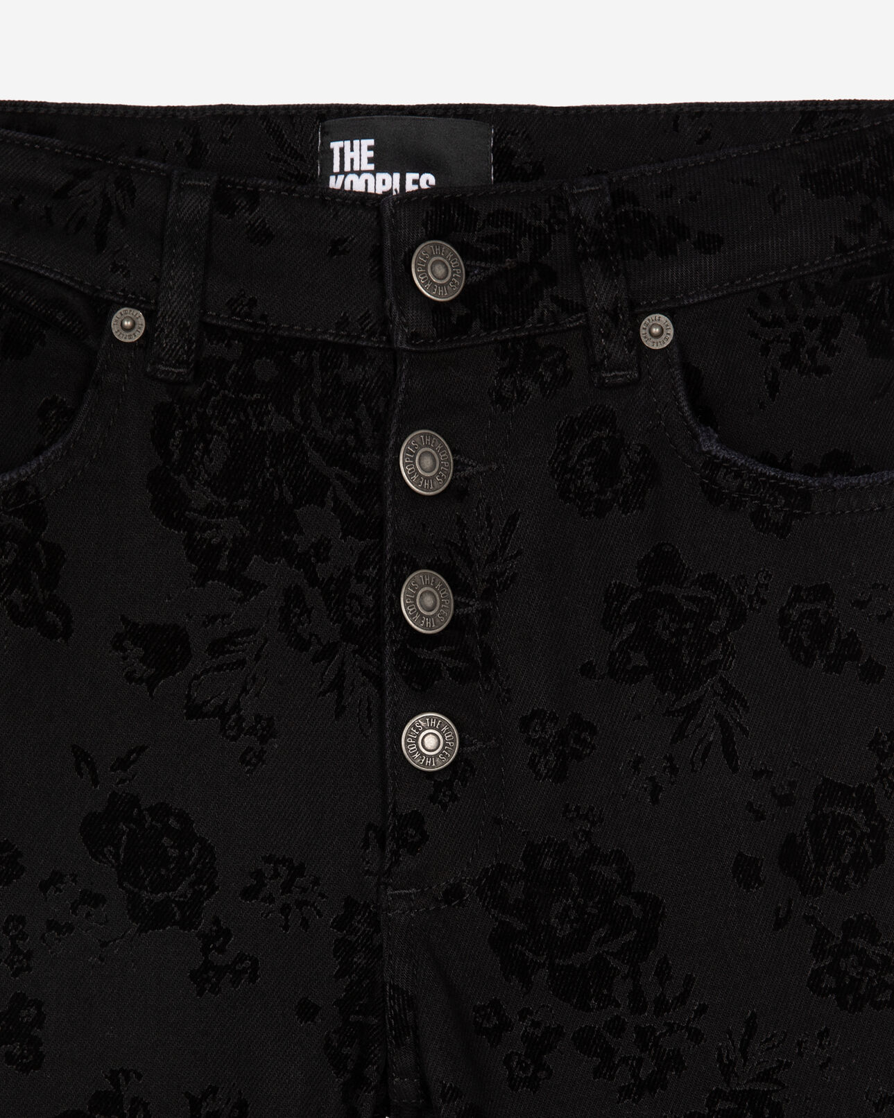 The Kooples FEMME BLACK jean flare noir