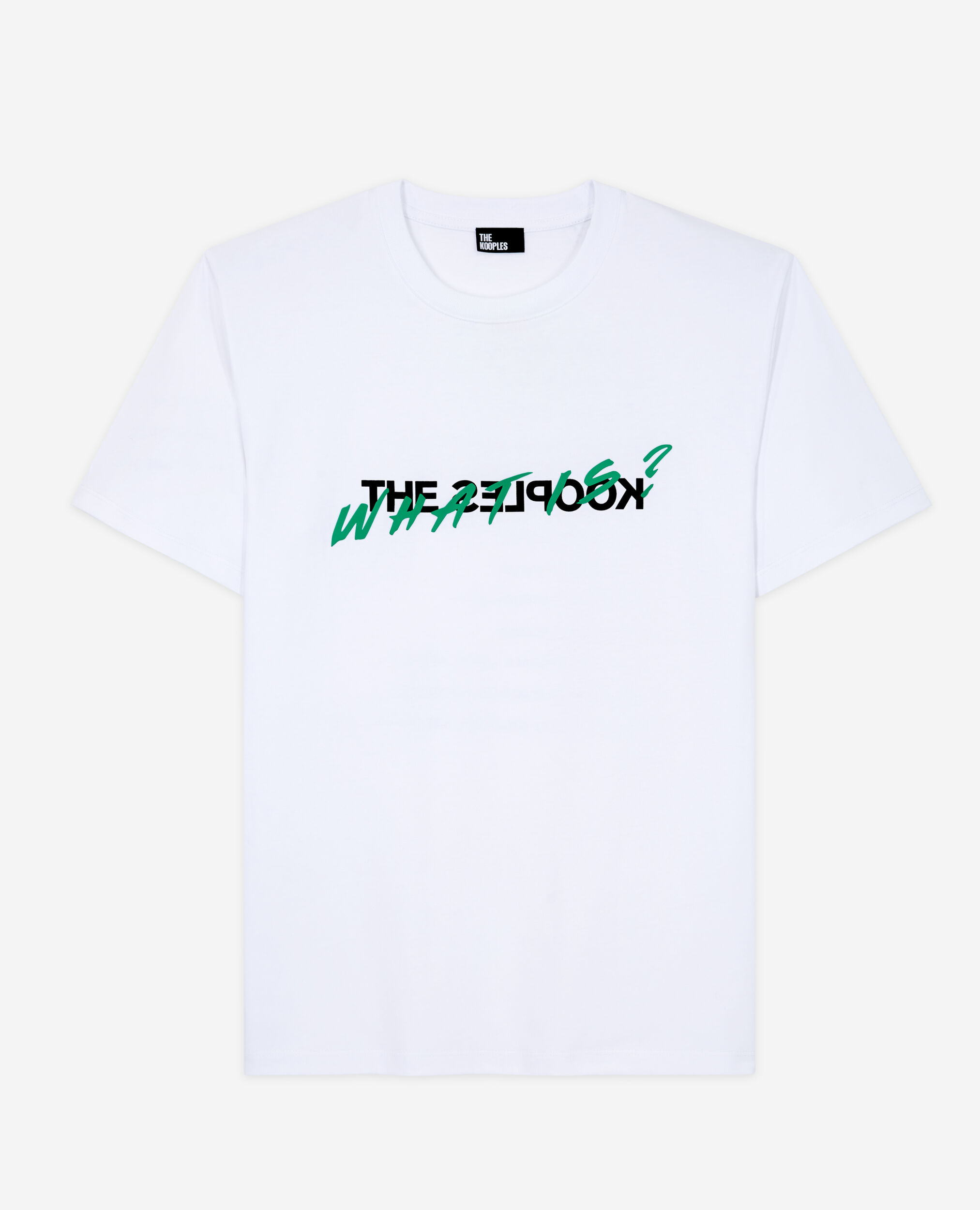 Men's white what is t-shirt, WHITE, hi-res image number null