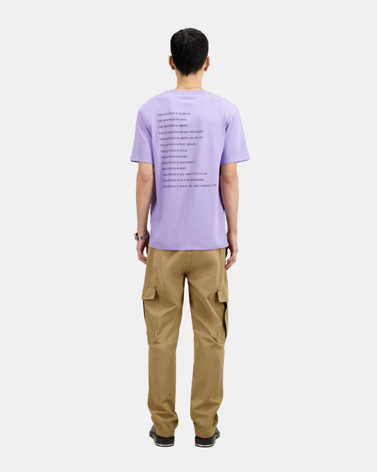 The Kooples HOMME LIGHT PURPLE t-shirt what is mauve