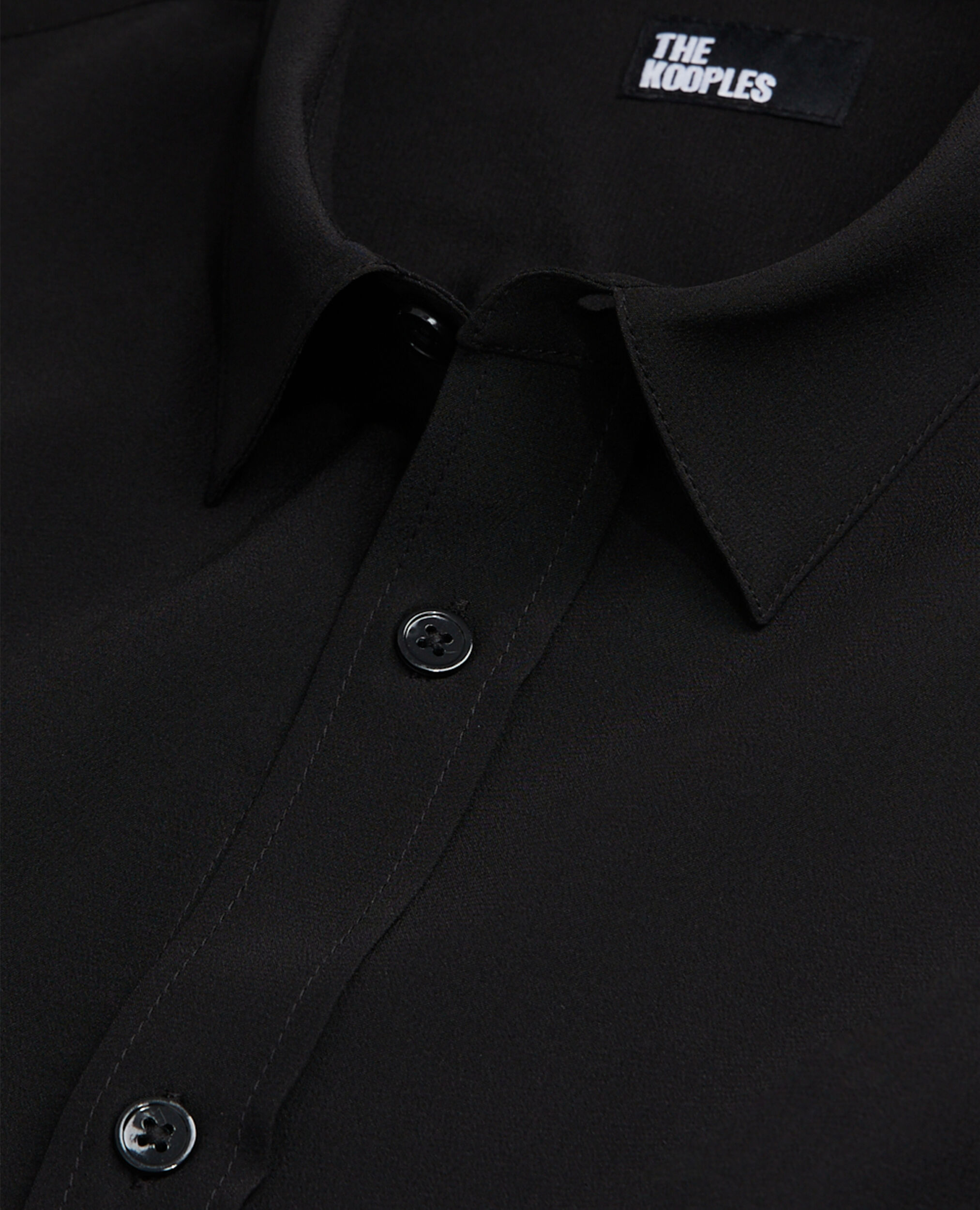 Schwarzes Hemd aus Seide, BLACK, hi-res image number null