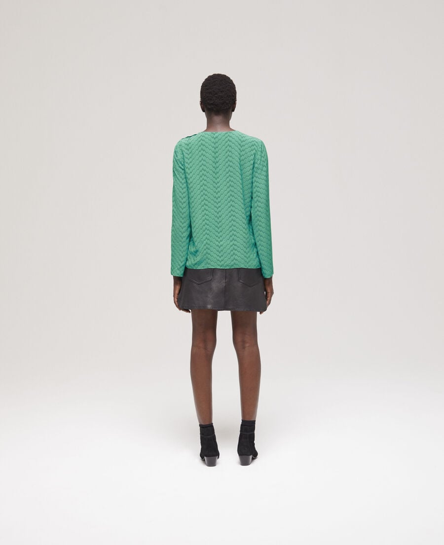 The Kooples WOMEN GREEN printed green top