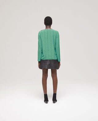 The Kooples WOMEN GREEN printed green top
