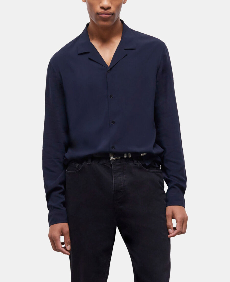 The Kooples HOMME NAVY chemise bleue