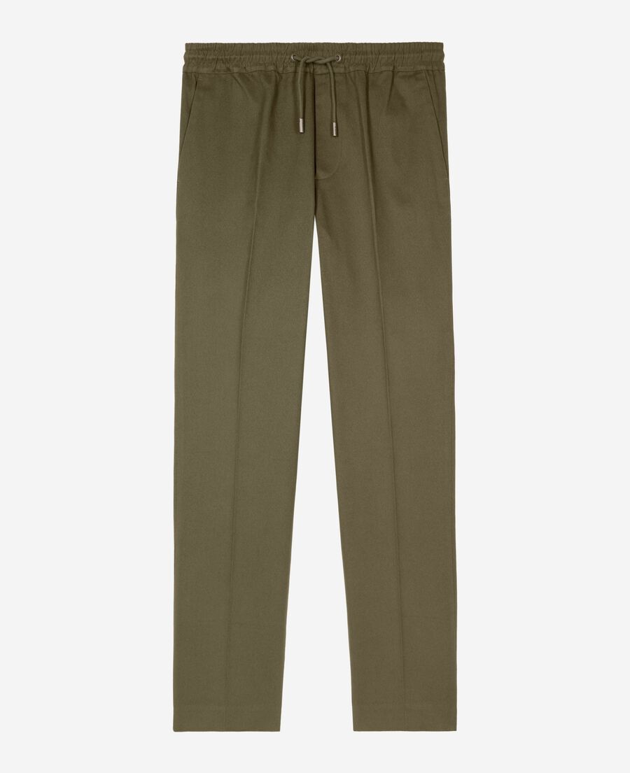 The Kooples MEN KAKI straight khaki cotton pants