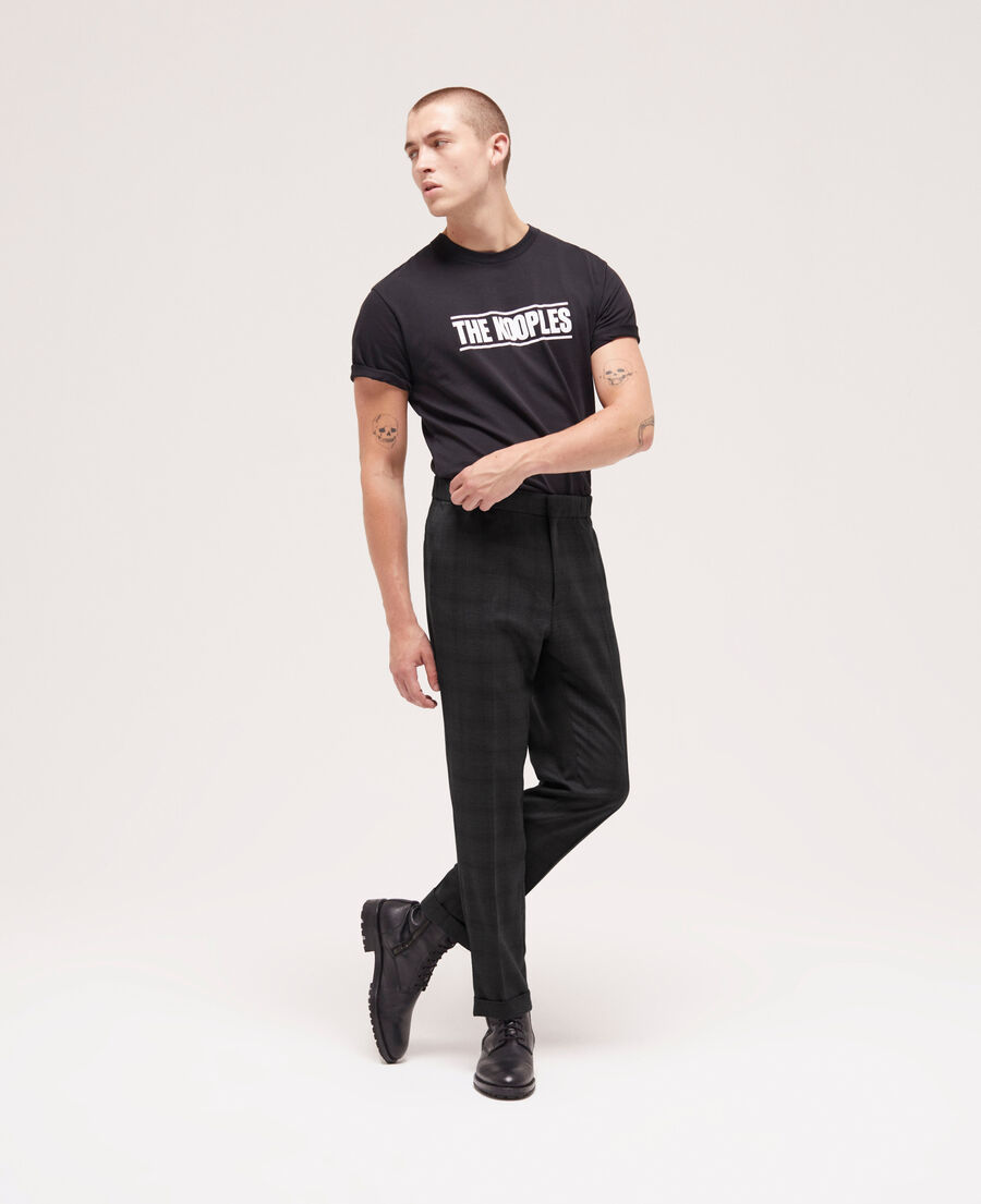 pantalon de costume à motif