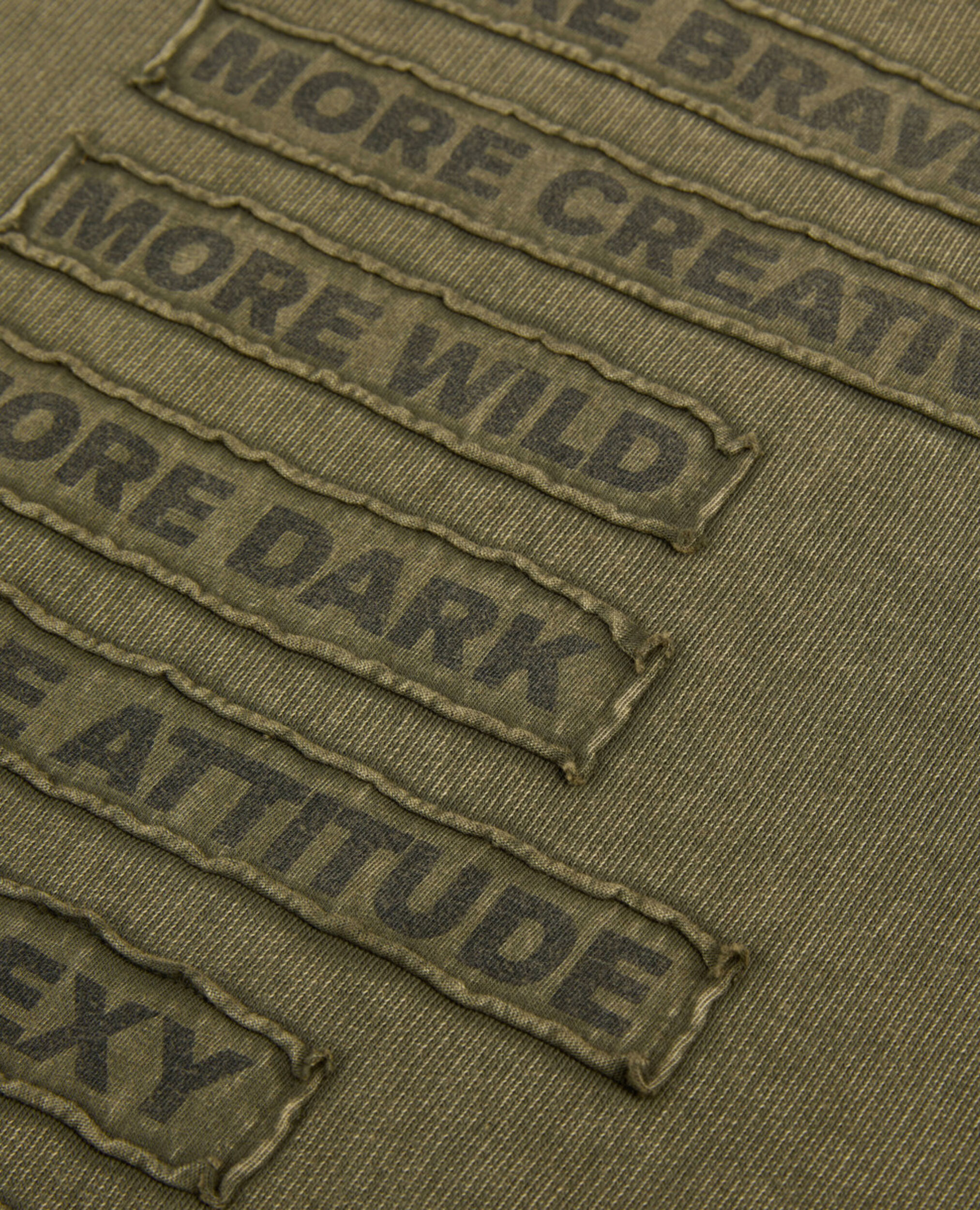 Sweatshirt à patchs kaki, OLIVE NIGHT, hi-res image number null