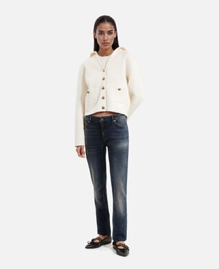 The Kooples DAMEN BLUE ELECTRIC dunkelblaue slim-fit-jeans