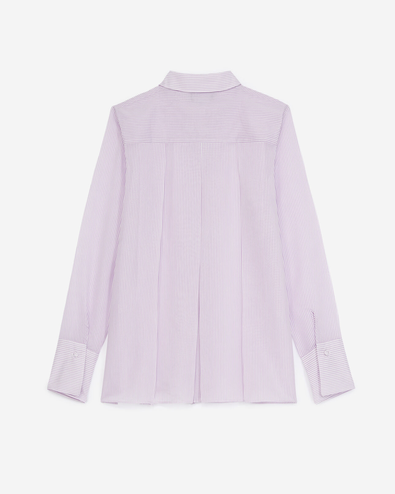 The Kooples FEMME VIOLET chemise violet et blanc simple à rayures