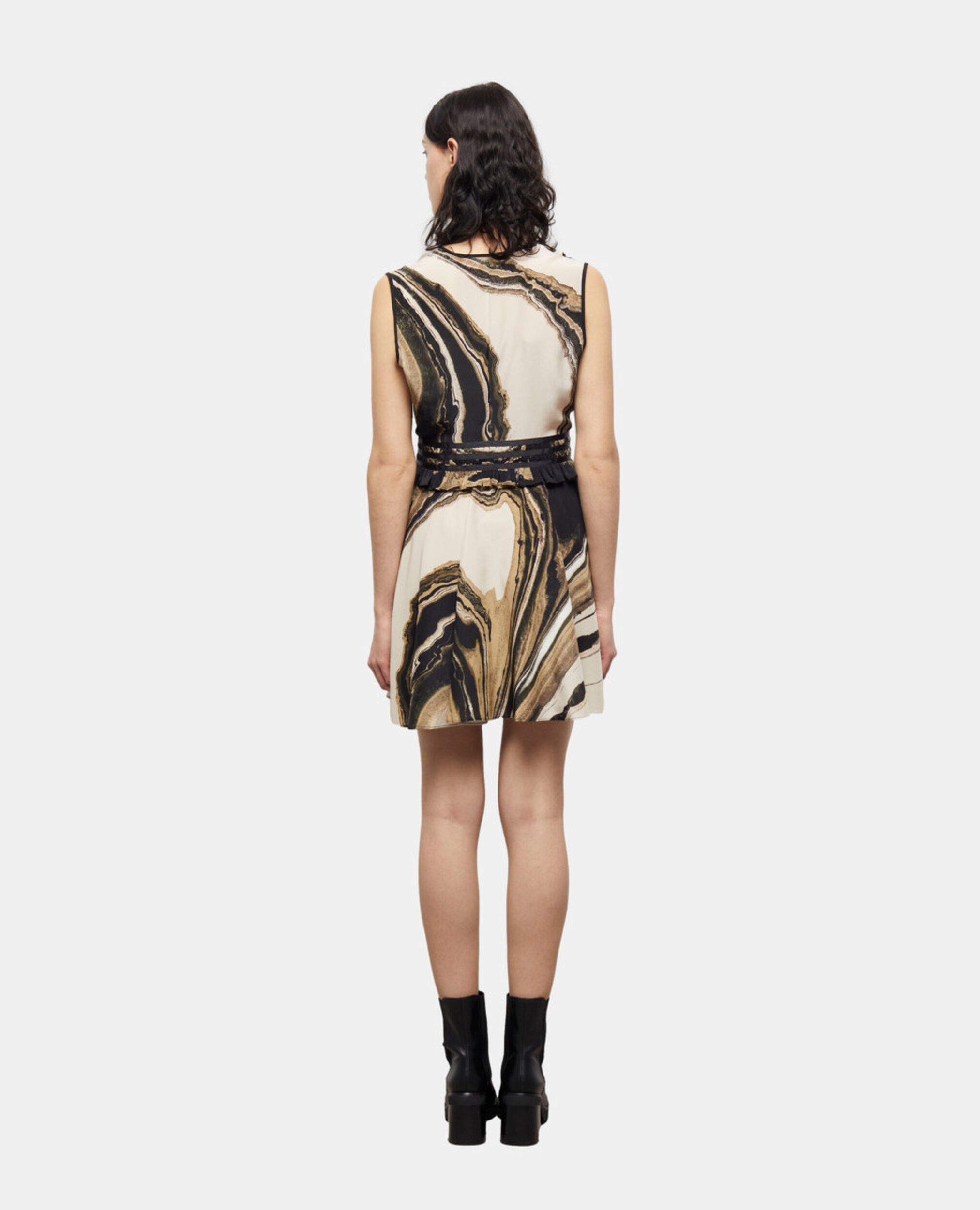 Robe courte imprimée, BEIGE-BROWN, hi-res image number null