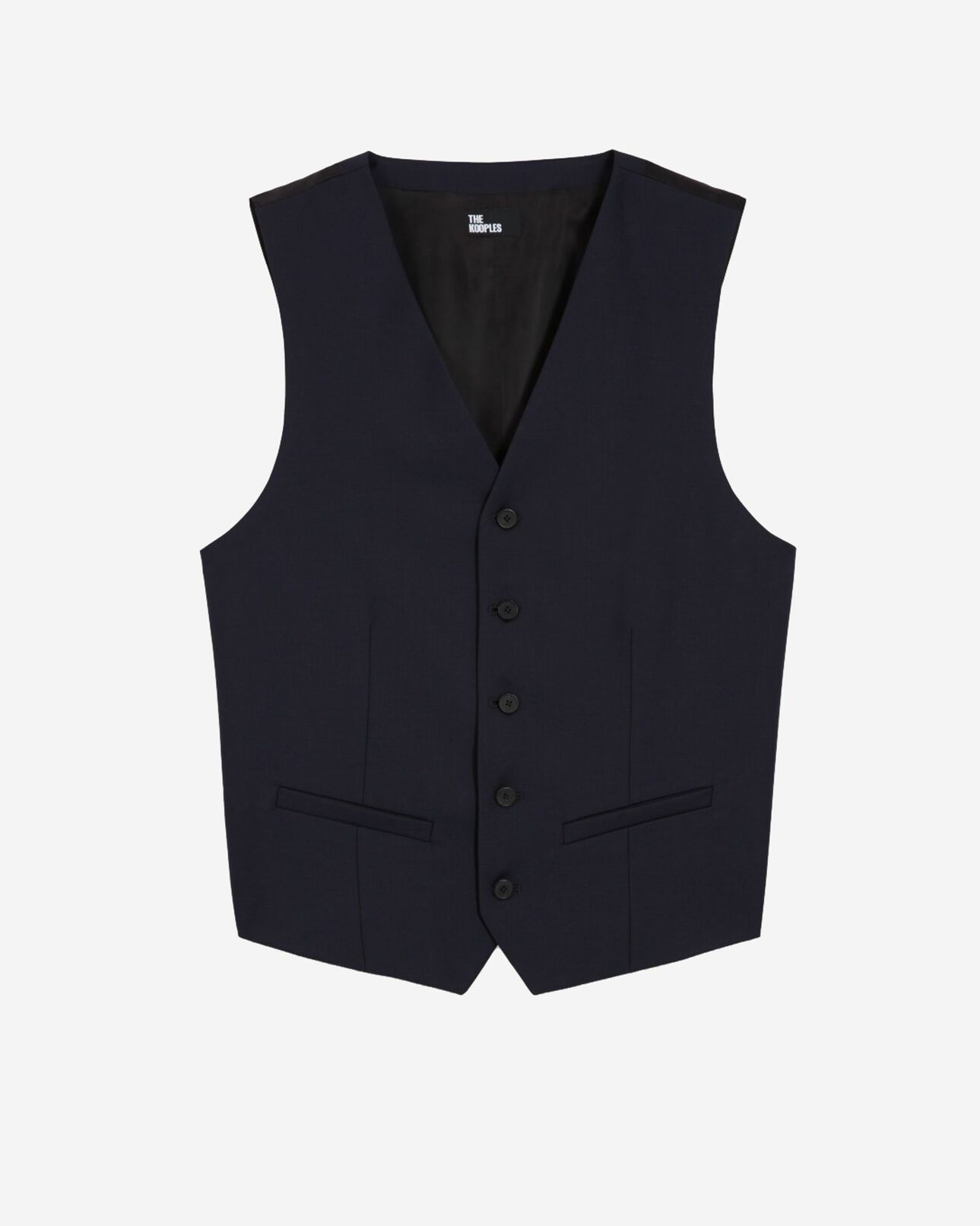 The Kooples HOMBRE DARK NAVY chaleco de traje de lana azul marino