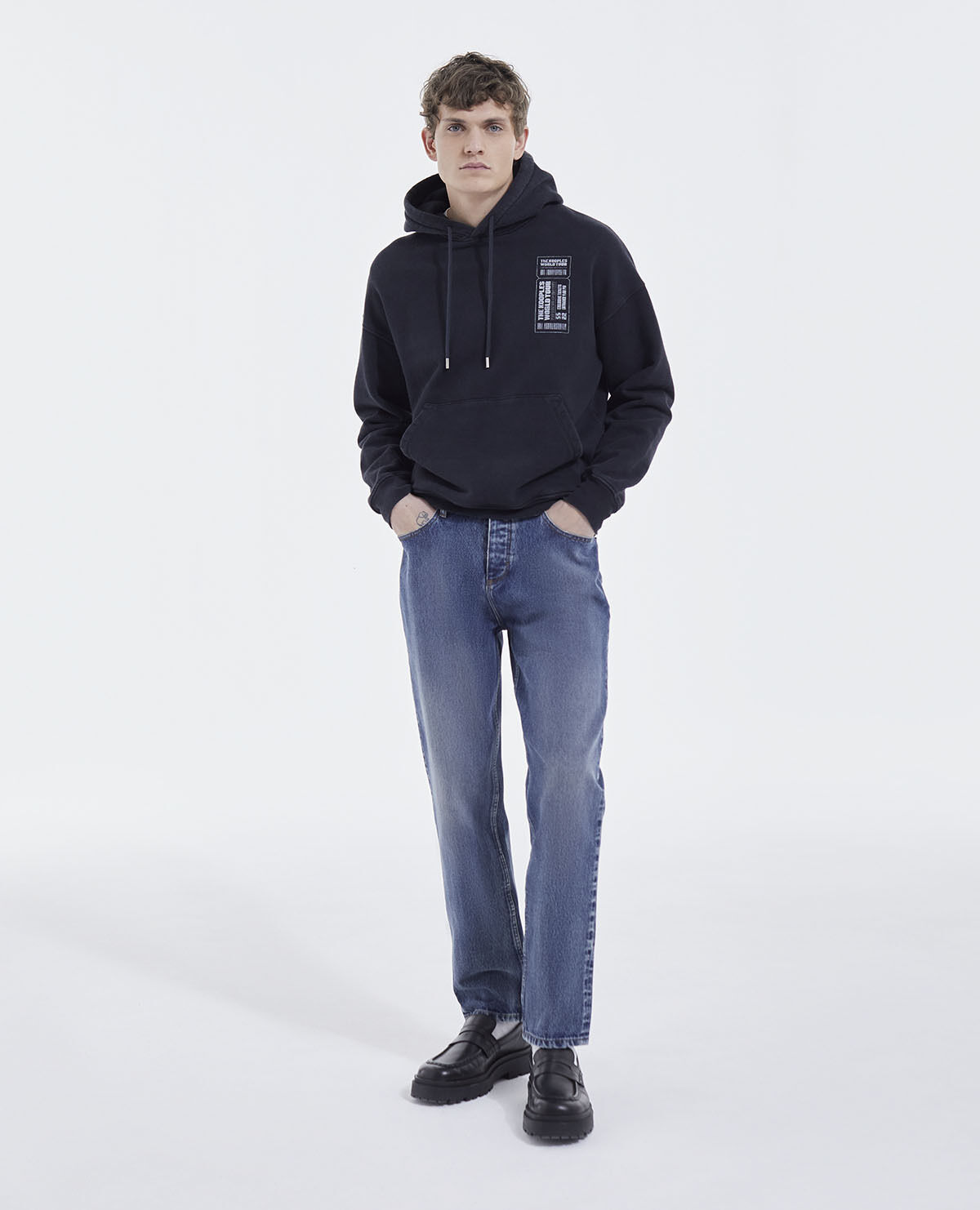 Straight faded hoodie store