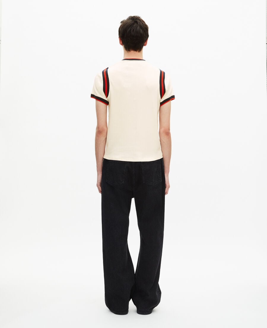 The Kooples H ECRU t-shirt with ecru logo