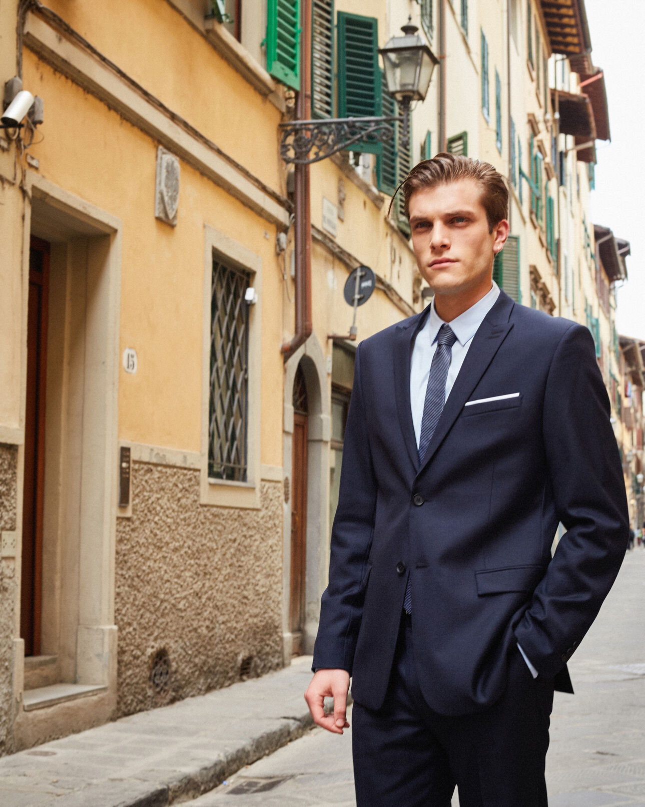The Kooples MEN DARK NAVY navy blue suit jacket