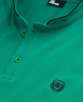 The Kooples H APPLE green officer collar polo shirt