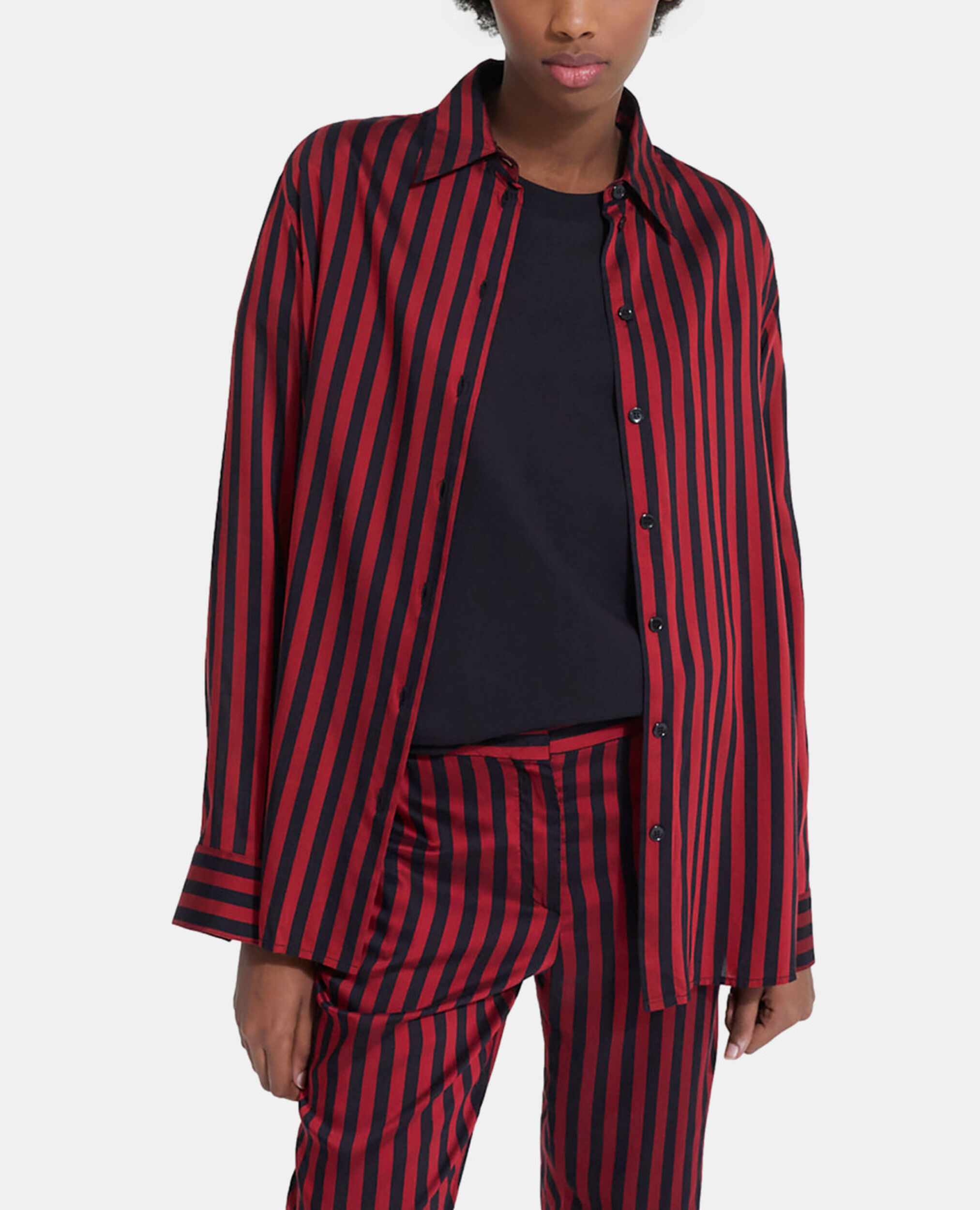 Striped shirt, ROUGE NOIR, hi-res image number null