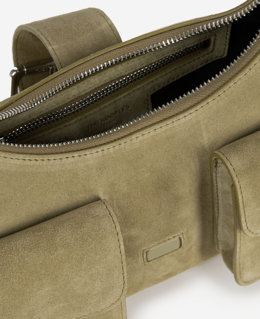 The Kooples FEMME CAMEL sac amelia en cuir su&egrave;de camel