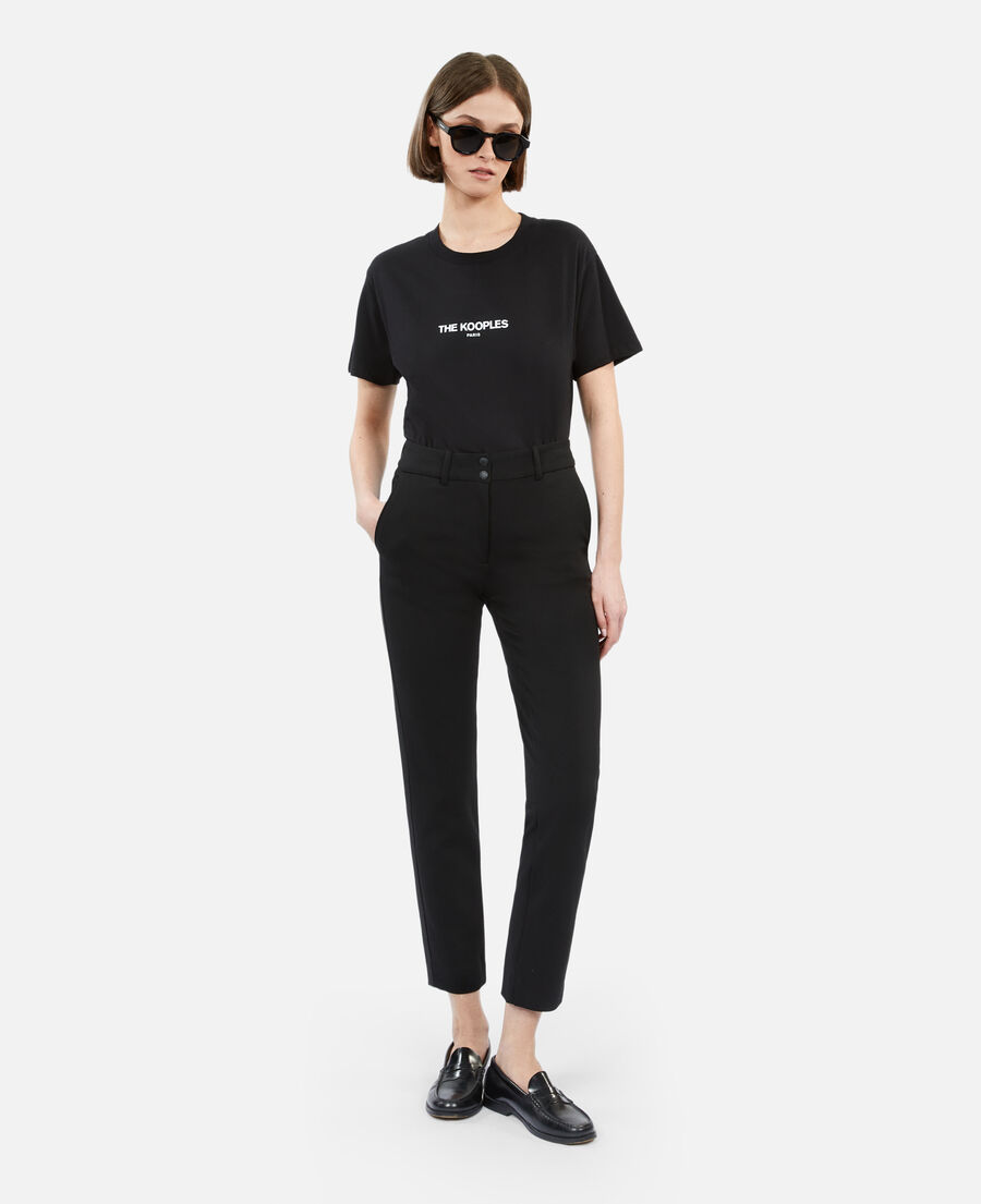 black logo t-shirt