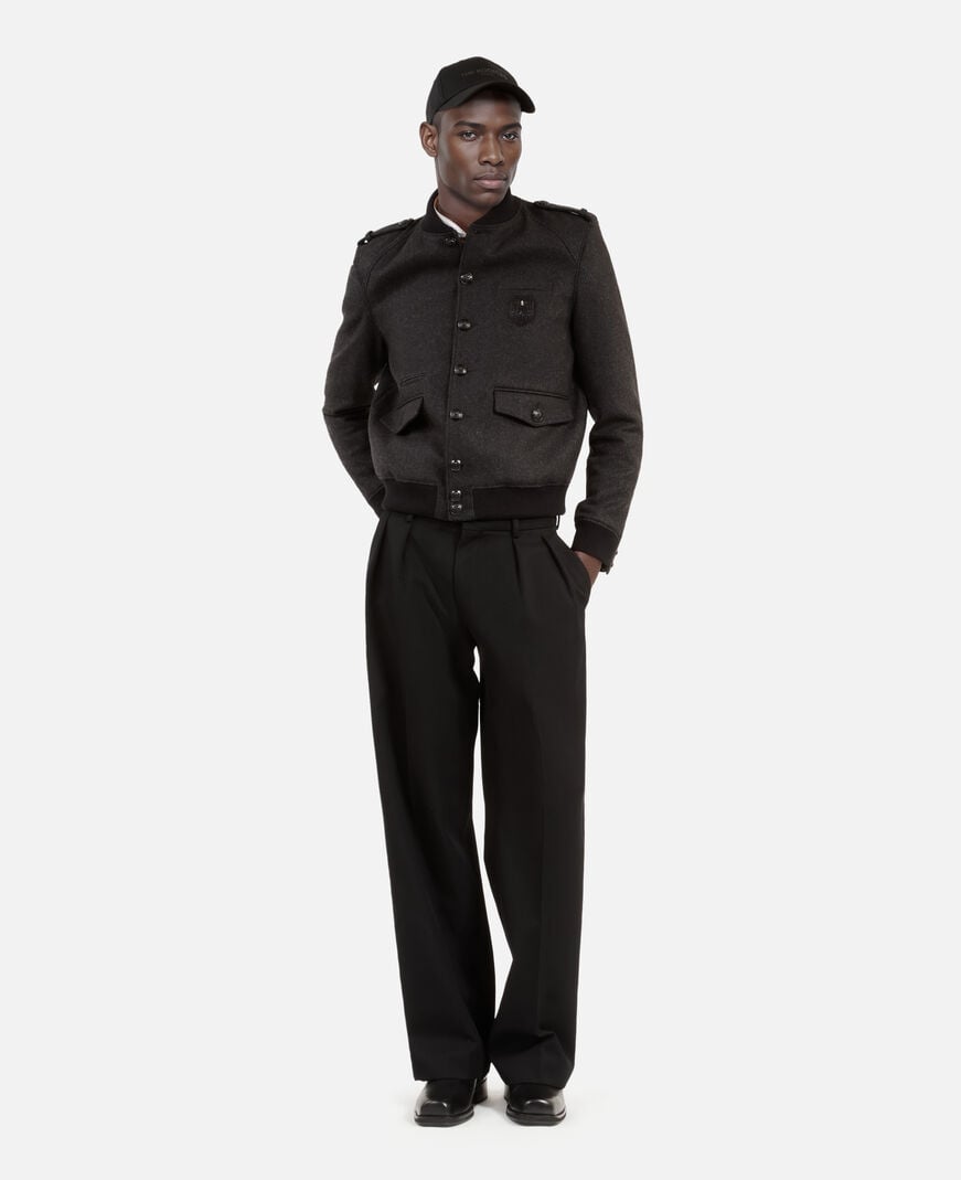 The Kooples HOMME DARK GREY blouson teddy gris