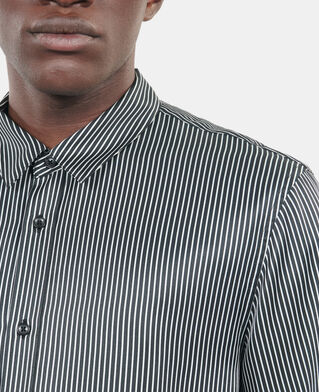 The Kooples HERREN BLACK WHITE schwarz-weißes hemd mit streifen