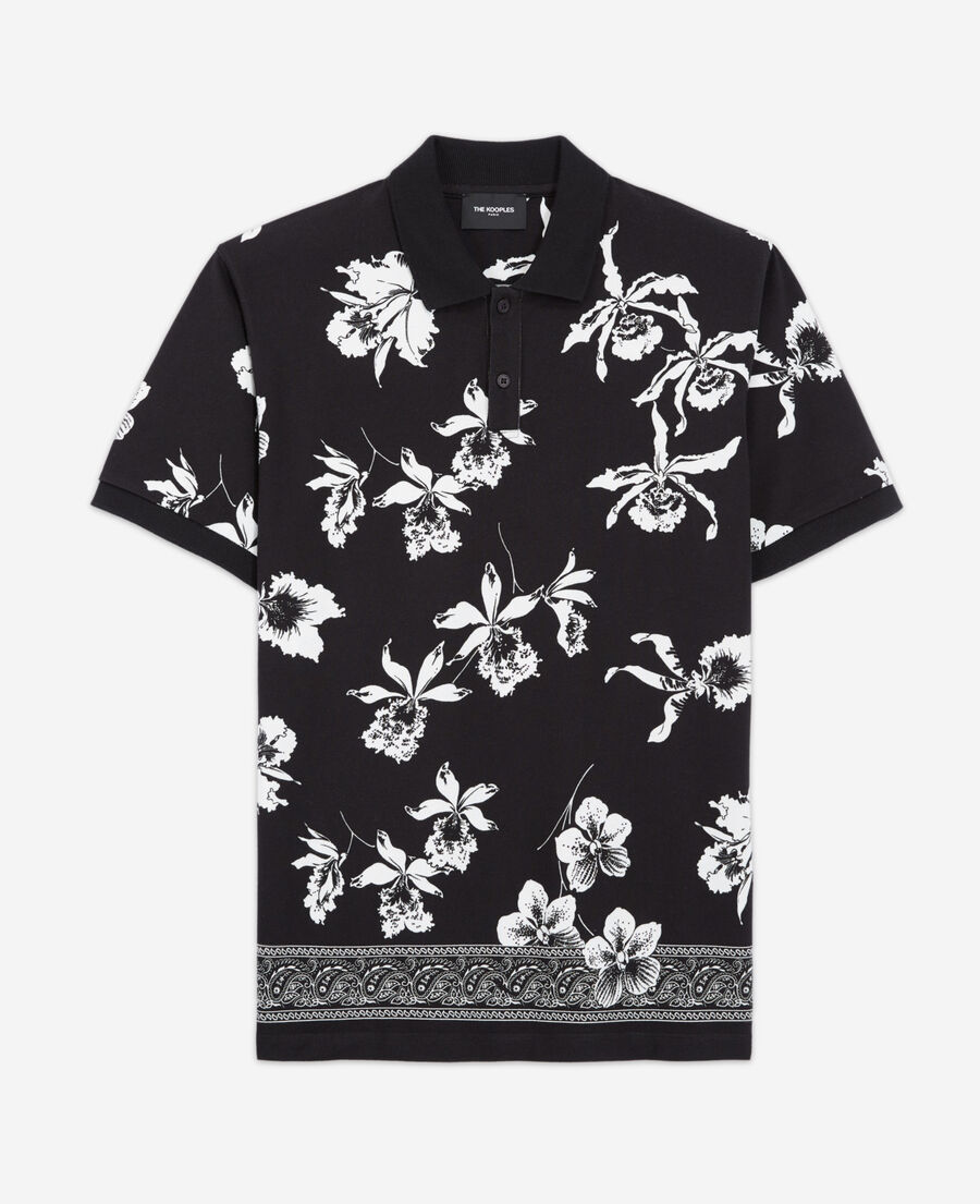 floral polo white