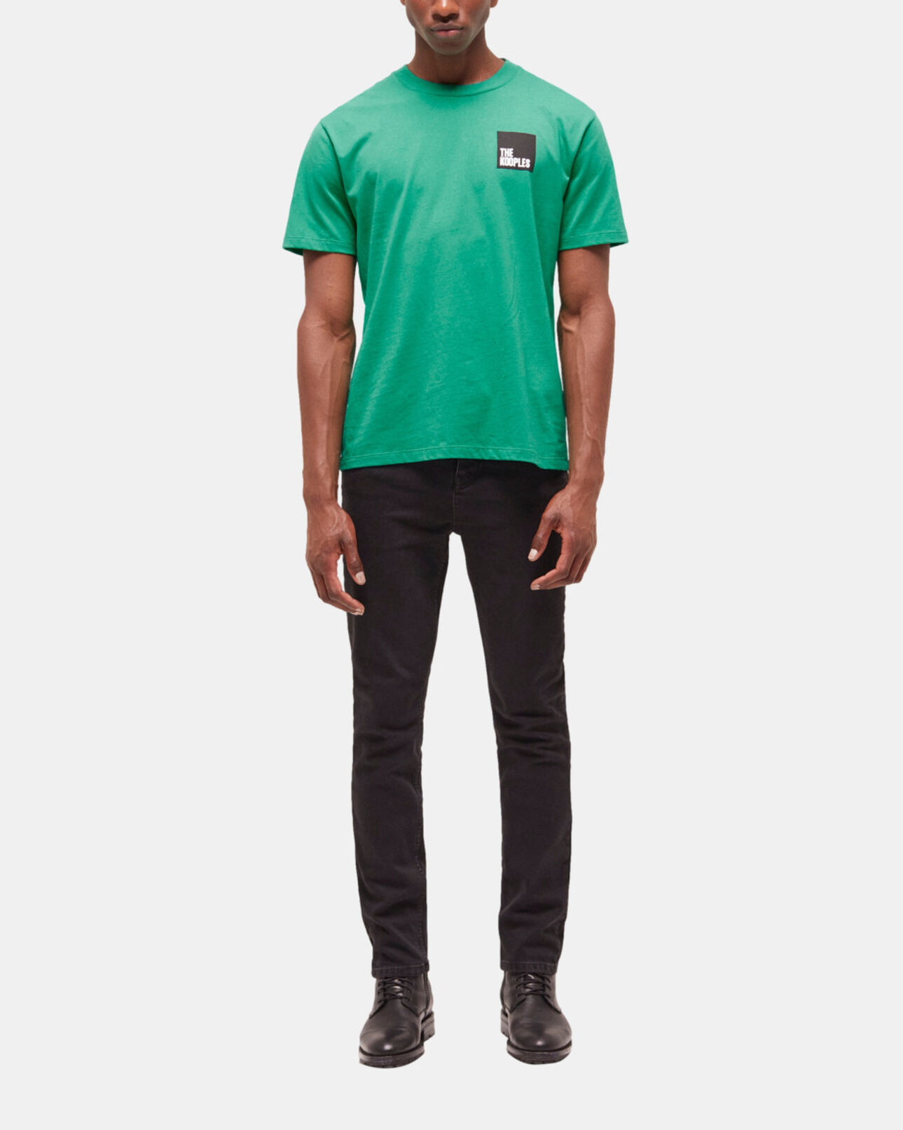 The Kooples HOMBRE GREEN camiseta con logotipo verde para hombre