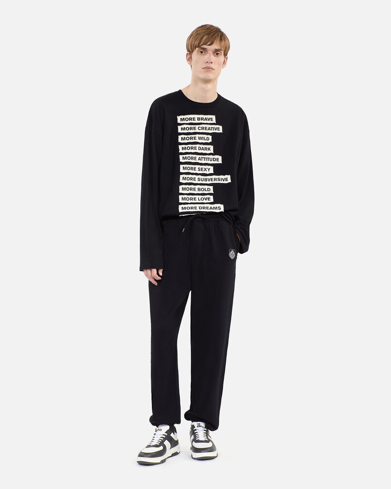 The Kooples MEN BLACK black blazon tracksuit trousers