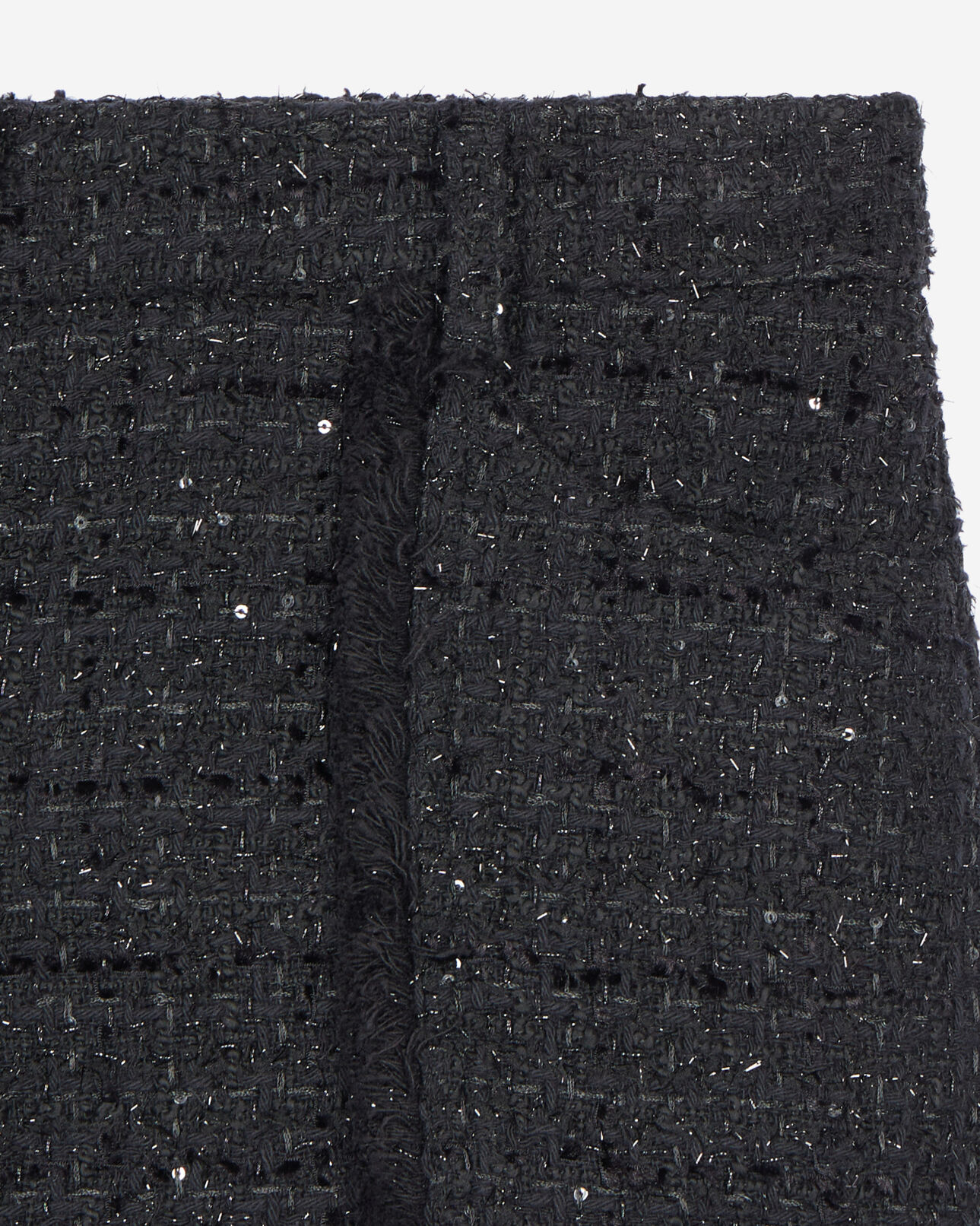 The Kooples FEMME BLACK short en tweed noir