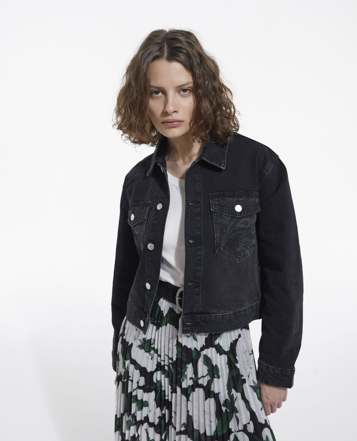 Veste en jean the kooples sale femme