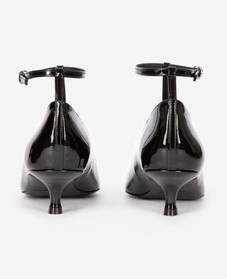 The Kooples F BLACK heeled pumps with black strap