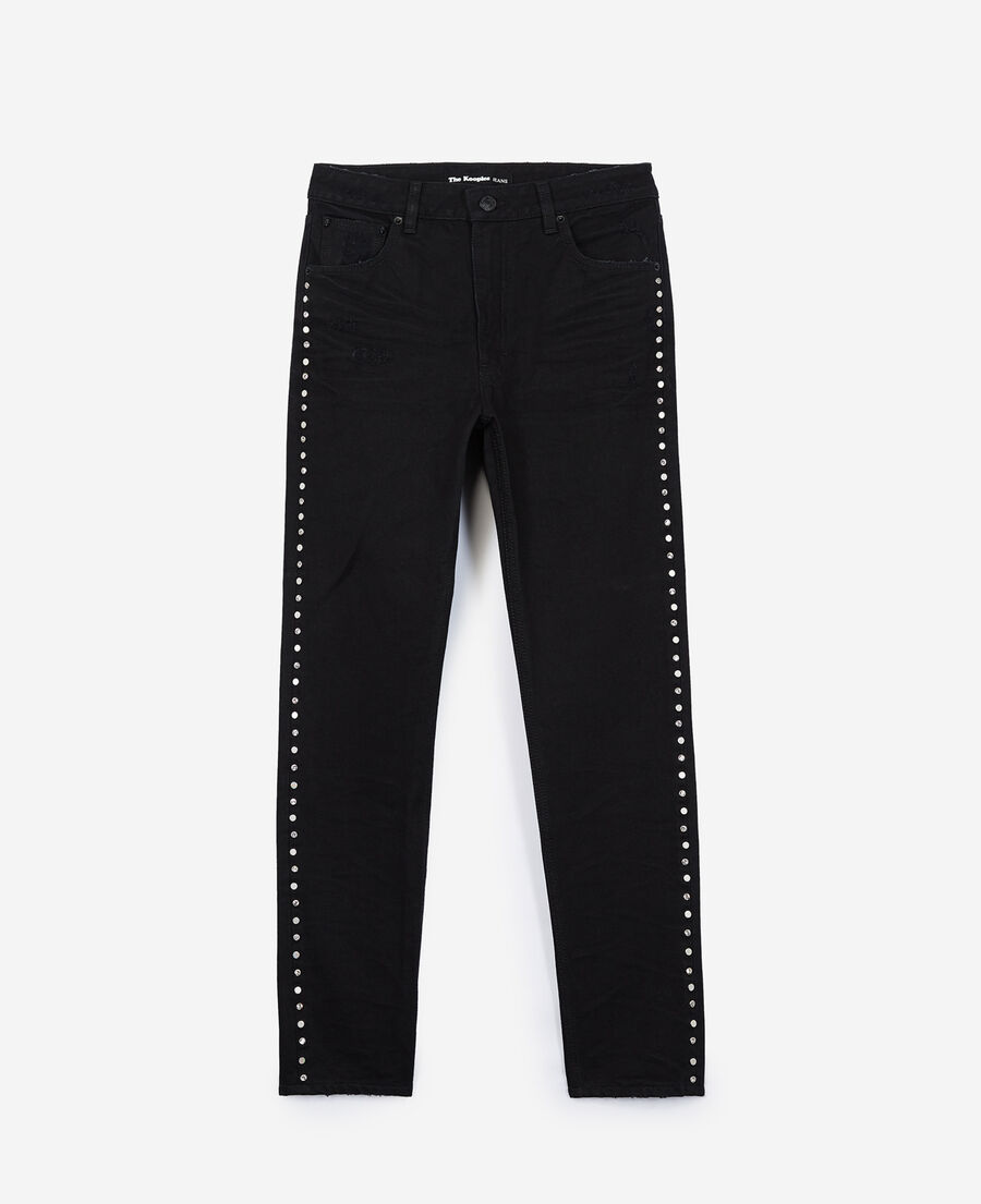 Mily jeans with rhinestone trims The Kooples US
